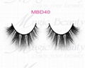 Real Siberian 3D Mink Fur Lashes MBD40 Private Label Cruelty-free  2