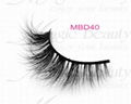 Real Siberian 3D Mink Fur Lashes MBD40 Private Label Cruelty-free  3