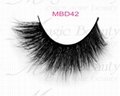 3D Mink Fur Lashes MBD42 from Magic Beauty Lashes Cruelty-free Real Siberian Fur 2