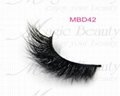 3D Mink Fur Lashes MBD42 from Magic Beauty Lashes Cruelty-free Real Siberian Fur 3