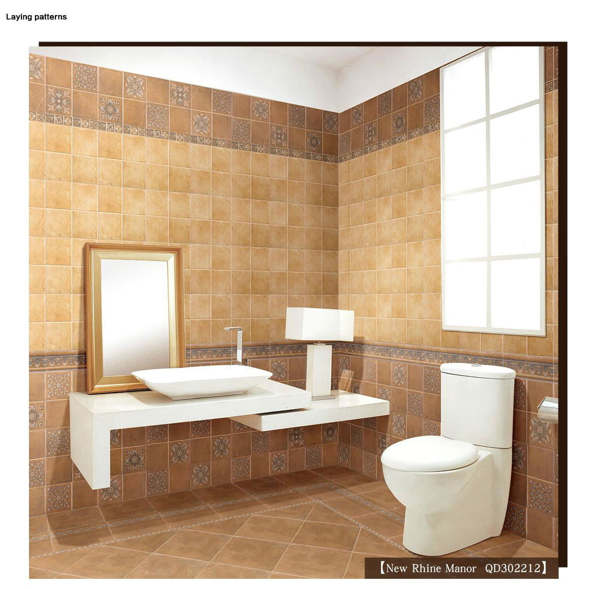 rustic bathroom tile foshan tile manufacture 25 years QD302212 Lola
