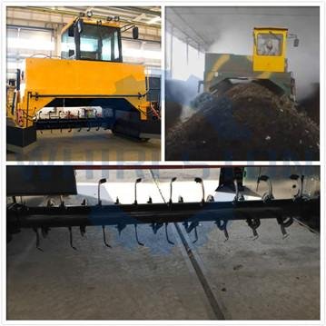 Hydraulic Auxiliary Crawler Windrow Compost Turner
