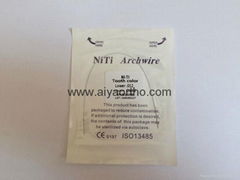 Super elastic orthodontic NITI archwire oval form