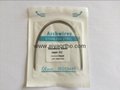 Super elastic orthodontic NITI archwire oval form