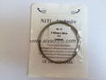 Super elastic orthodontic NITI archwire oval form