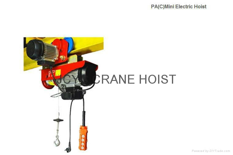 Mini Electric Hoist with Trolley 4
