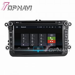 TOPNAVI 8.0'' Screen Android 7.1 Car Navigation GPS Stereo for VW universal