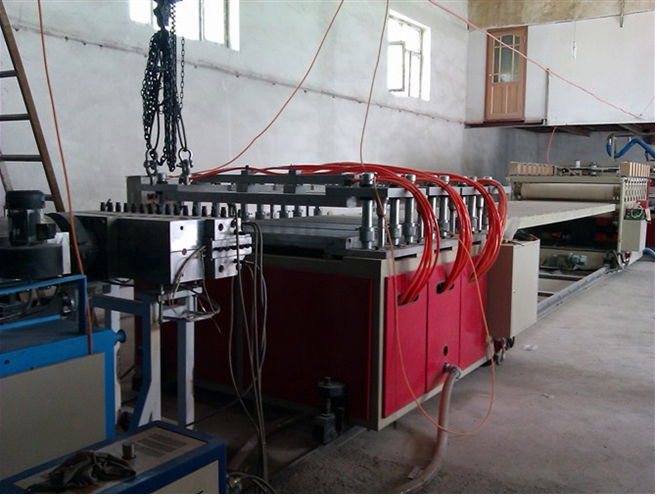 PVC celuka foam co extrusion  foam sheet extrusion line 5