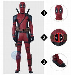 Deadpool 2 high quality cosplay costume outfits for adult Halloween costumes man