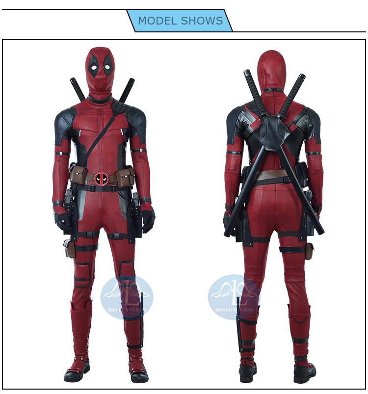 Deadpool 2 high quality cosplay costume outfits for adult Halloween costumes man 2
