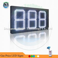 White Color High Brightness Outdoor Waterproof Remote Control LED Time and Tempe