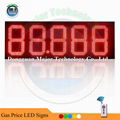 12 Inch Amber RF Remote Control Outdoor LED Gasoline Price Sign