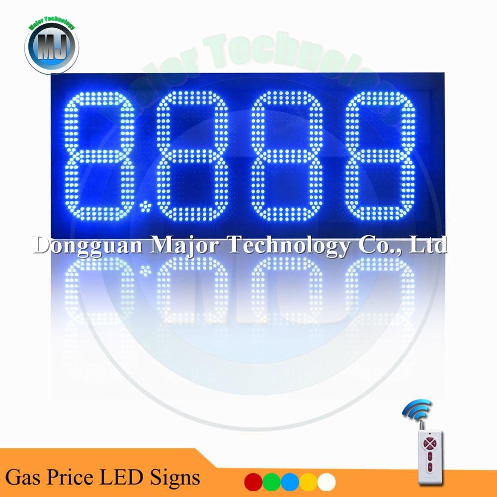 8.889 High Brightness Blue Gas Station LED Gas Price Number Sign 3