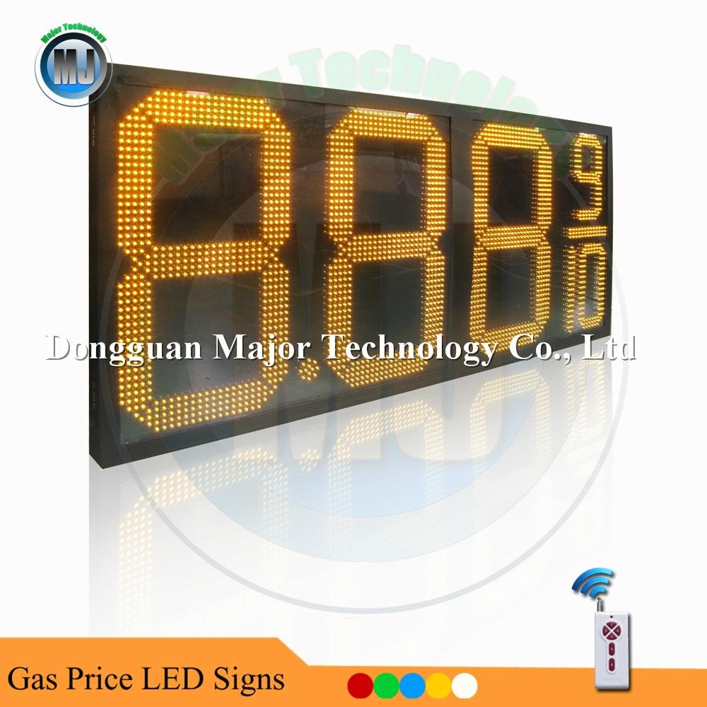 24 Inch Waterproof 8.889/10 LED Gas Station Price Digital Display 4