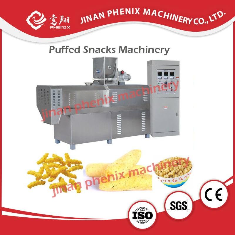 high quality puffed snack food extruder manufacturing machine 2