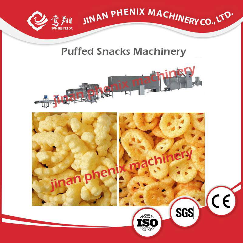 high quality puffed snack food extruder manufacturing machine 4