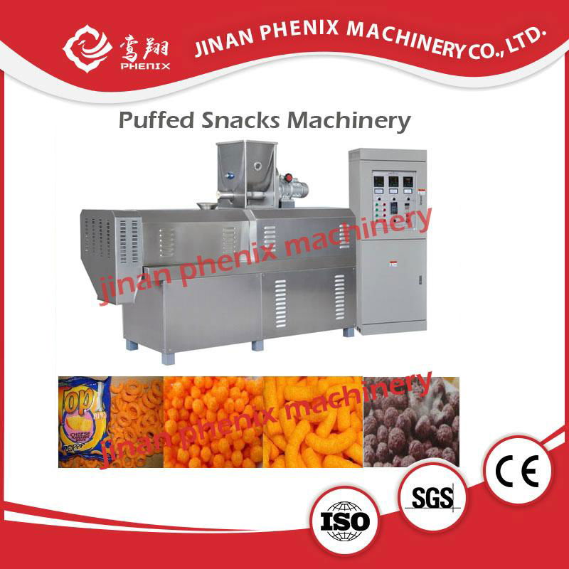 high quality puffed snack food extruder manufacturing machine 5