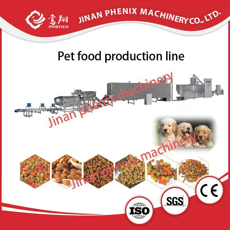 dry pet cat and dog food pellet extruder making machine