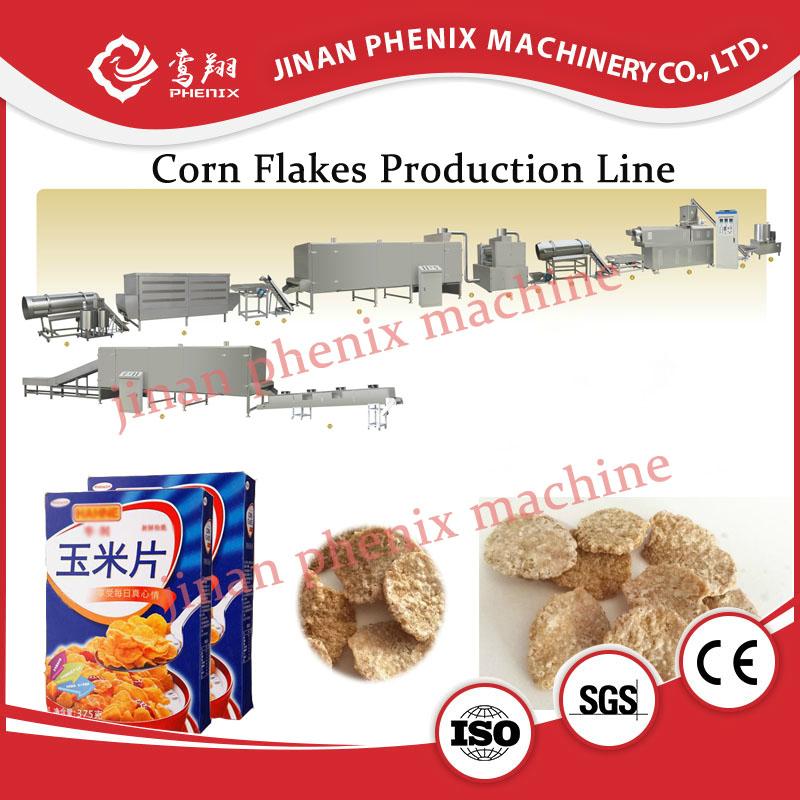 full automatic frosted roasted corn flakes extruder machine processing line 5