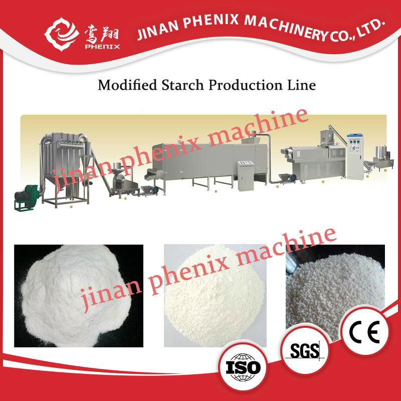 full automatic extrusion modified starch making equipment line 4