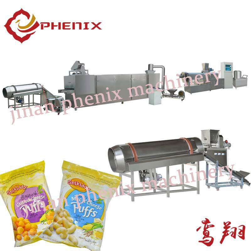 corn maize puff snack food twin screw extruder making machine 2