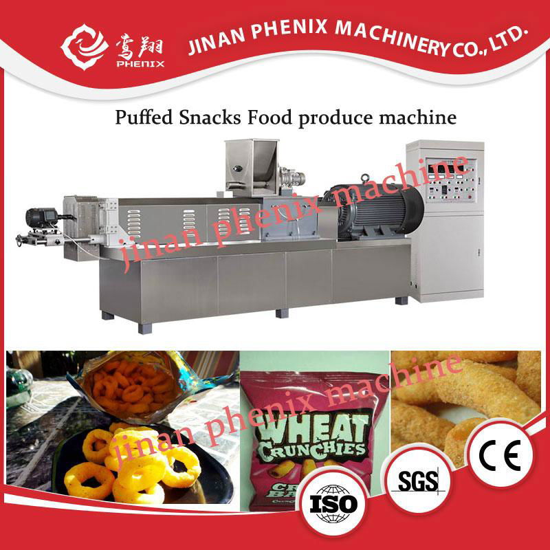 corn maize puff snack food twin screw extruder making machine 2