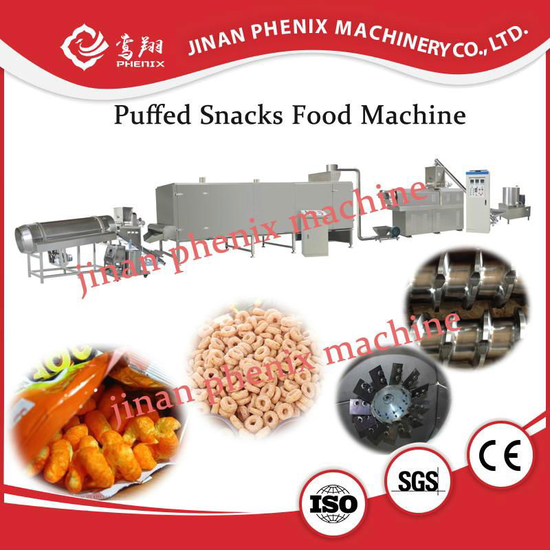 corn maize puff snack food twin screw extruder making machine 5