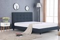 Luxury modern italian gray fabric plywood double bed designs furniture 4