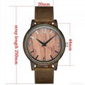 SIHAIXIN Wood Watch Men Red Color Vintage Arabic Numerals Dial With Top Brand Ma 3