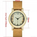 SIHAIXIN Wood Women Watch Leather Band Quartz Watches Natural Wood Bamboo Clock 3