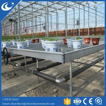 Rolling Wire Greenhouse Bench Grow Tray Ebb and Flow Table Systems 5