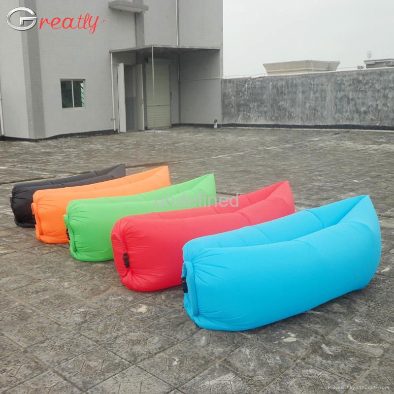 New 2017 High Quality Lazy Bag Waterproof Sleeping Bag Inflatable Sofas Portable 2