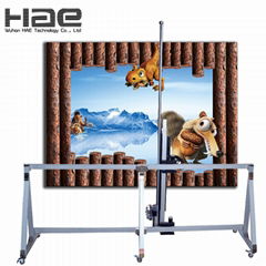 1440 dpi 3D Photo Direct to Mural Vertical Operated Wall Printing Machine