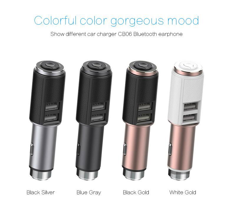 Techcool fast Bluetooth wireless usb car charger for  car and mobile phone 4