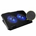 notebook air cooling portable black pads cooler stand 1
