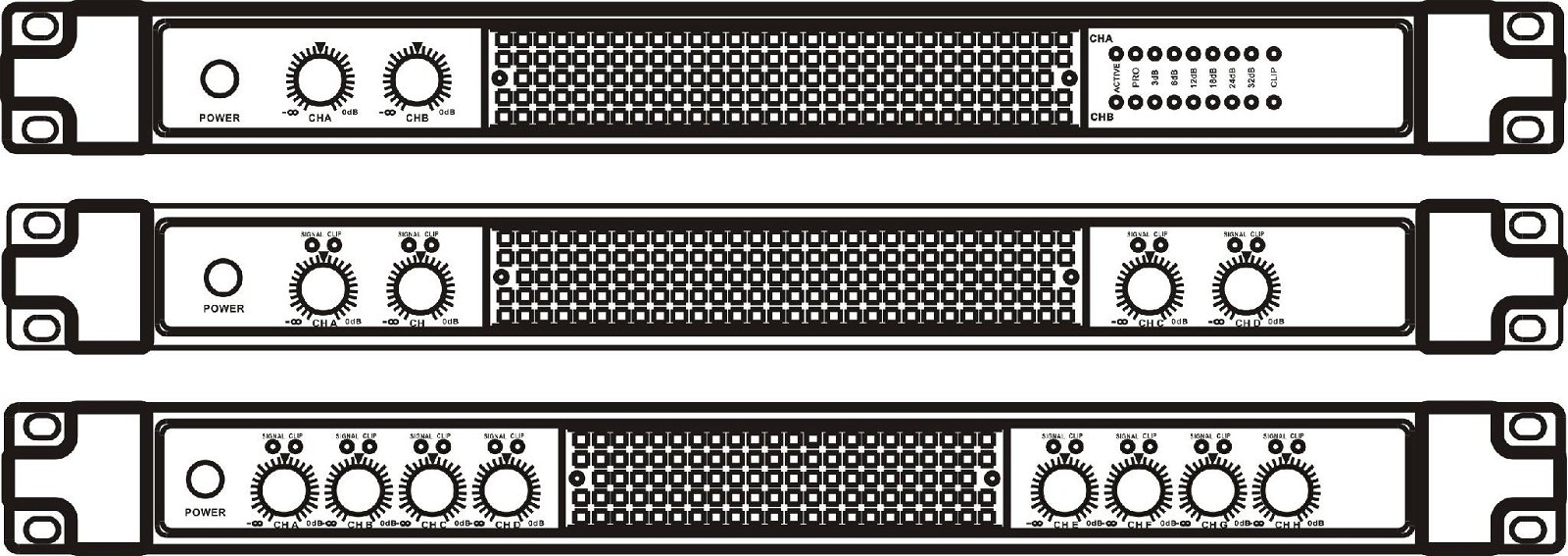 Professional power amplifier D series 3