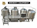 stainless steel 4-vessel beer brewery equipment 1