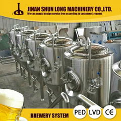 shunlong 500l 800l 1000l  beer brewing brewery equipment beer making machine