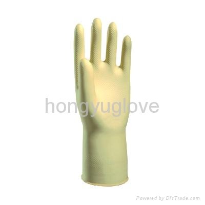 12" 30g Natural Unlined Household Latex Glove