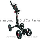 Orlimar 2015 Bullit Click 4 Wheel Golf Push Cart 