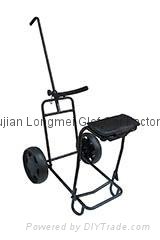 Tilt 2 Wheel Pull Cart with Seat by Founders Club