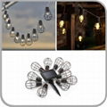  Solar LED string lights with Vintage Iron Cage style for holiday decoration  2