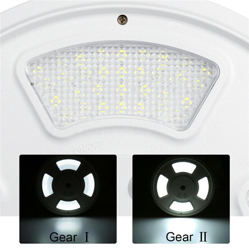 128 LED solar flagpole light solar camping light outdoor floodlight 2