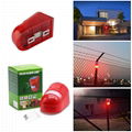   Alarm Emergency LED Strobe Warning Light  Outdoor Solar Strobe Lights 5