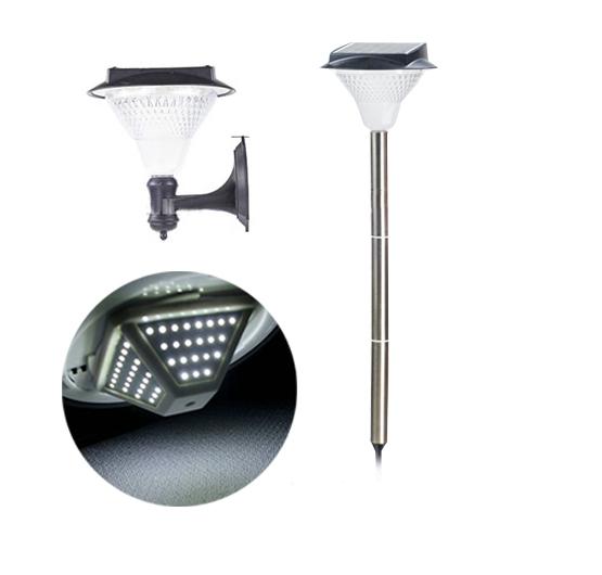 88led Landscape Wall Mounted Lamp Outdoor Solar Garden Stake