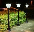 2 in 1 super bright Cast Aluminum solar post lamp outdoor garden lights