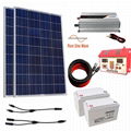 200W 300W solar Panel system kit 2*100W solar panel & 20 30A LCD controller USB  1