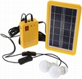 Solar Power Panel Generator Home System Kit With 3 LED Bulbs Solar Lamp Emergenc