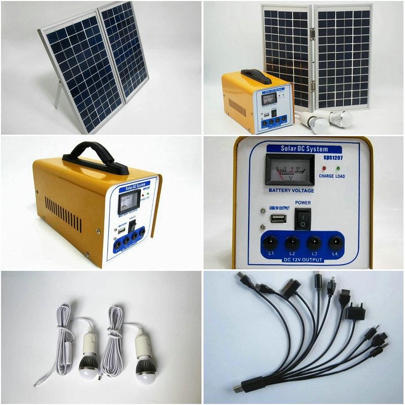 太陽能邊界系統燈泡手機充電 3