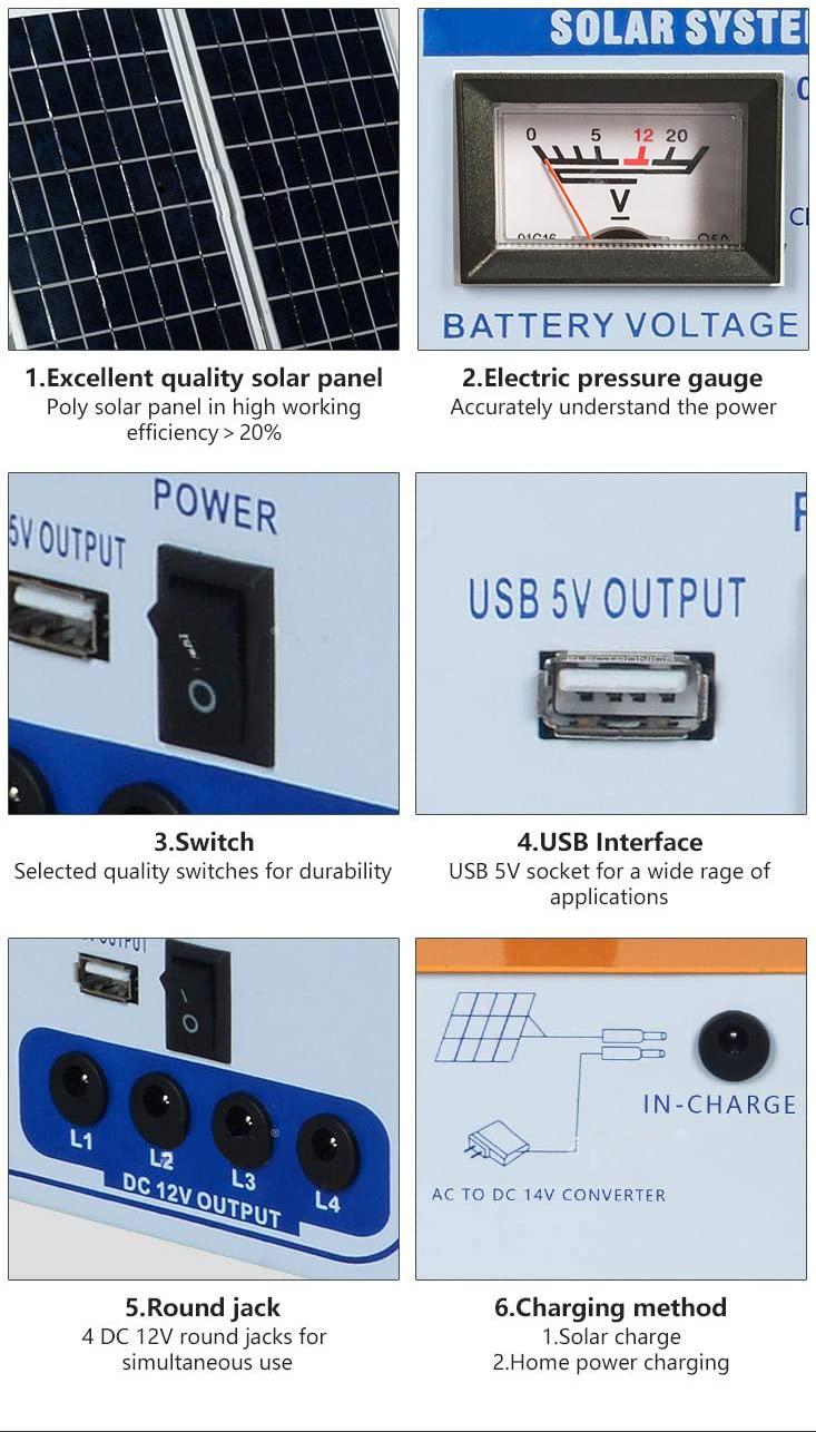 太陽能邊界系統燈泡手機充電 4